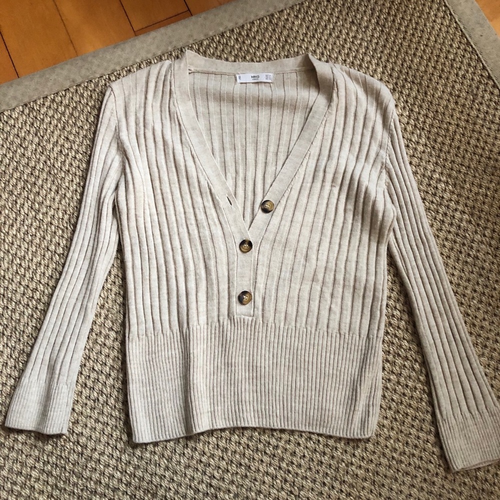 Mango Henley sweater size S